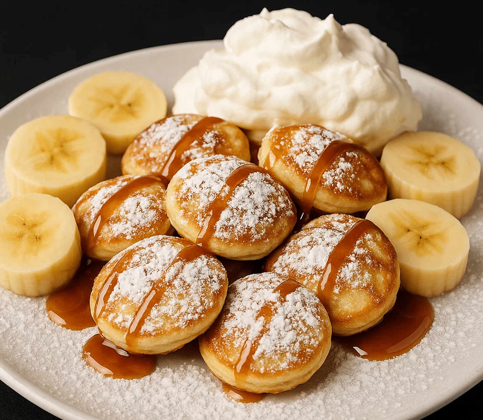 Mini-pancakes poffertjes préparés sur place par FluffyPuffy